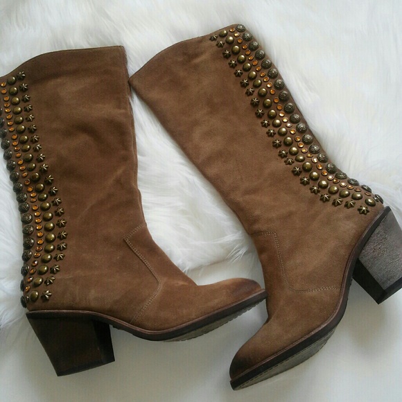 [Sam Edelman] Stud Heel Boots - Picture 1 of 4